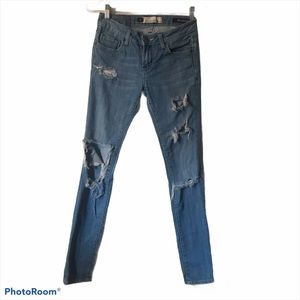 Vigoss Fit Skinny Ripped Distressed Jeans